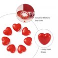 thumbnail image 4 of U8MO 100pcs Opaque Acrylic 3D Heart Beads Red Valentines Loose Spacers Smooth 10x11mm, 4 of 9