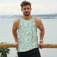 thumbnail image 6 of Daiia Cute Honeybees Printed Men's Quick Dry Fit Muscle Tank Top Slim-Fit Tank Workout Tank Top Lightweight Sports Tank Top-XX-Large, 6 of 7