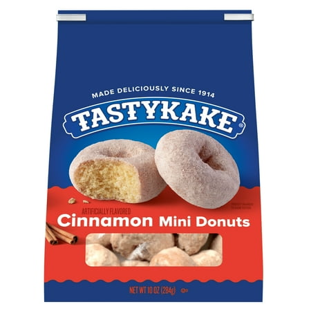 Tastykake Cinnamon Mini Donuts, Shareable Donuts, 10 oz Bag
