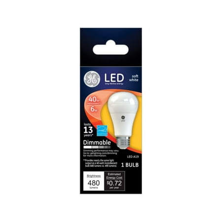 

GE LED Soft White Dimmable Lightbulb 480 Lumens 1.0 CT