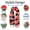 thumbnail image 6 of Shawl Wraps for Women - steak print B Oversized Fall Winter Fashion Blanket Scarf for Women, 6 of 6