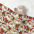 thumbnail image 2 of Yiaed Christmas Hat bear Print Dog Blankets-Cat Blanket Washable for Couch Protection,Puppy Blanket, Soft Plush Reversible Throw Furniture Protector-, 2 of 8