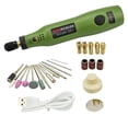 thumbnail image 3 of Taladro amolador inalámbrico de 10 W con 3 velocidades, herramienta rotativa para carpintería Verde, 3 of 9