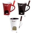 thumbnail image 2 of pitrice Ceramics Elegant Ceramic Fondue Pot For Cheese Melting And Butter Heating Cheese Melting Ceramic Cup coffee, 2 of 6