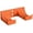 Orange, variant on Car Wall Mount, 2.9×1.6×0.9 inch Model Vehicle Wall Rack, Collectible Car Display Rack for Enthusiasts, Display Cars by Wheels on Wall, Wall Bracket for Lego Speed of Champions with a Base, Black