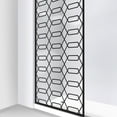 thumbnail image 4 of DreamLine Linea Maze 34 in. W x 72 in. H Single Panel Frameless Shower Door, Open Entry Design in Satin Black, 4 of 8