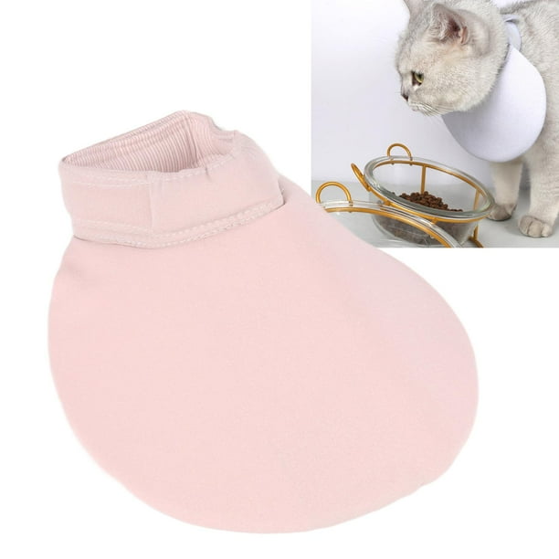 Babero para Mascotas Suave Ligero Ajustable para Evitar Lamer Mordeduras Cierre de Gancho y Bucle Toalla para Saliva de Gato Talla M ANGGREK Otros