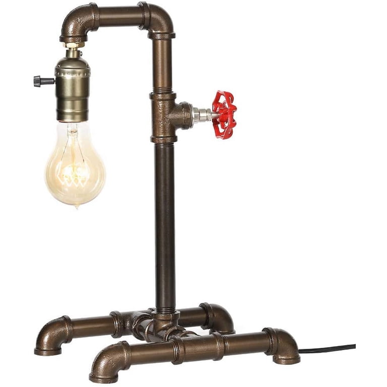 Industrial Steam Punk Farmhouse Retro Style Pipe Light Steampunk Desk