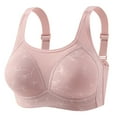 thumbnail image 2 of Sheghy Wirless Bandeau Bra-Lace Trim Comfort Strapless Bra/Supportive Everyday Bras,Pink, 2 of 6