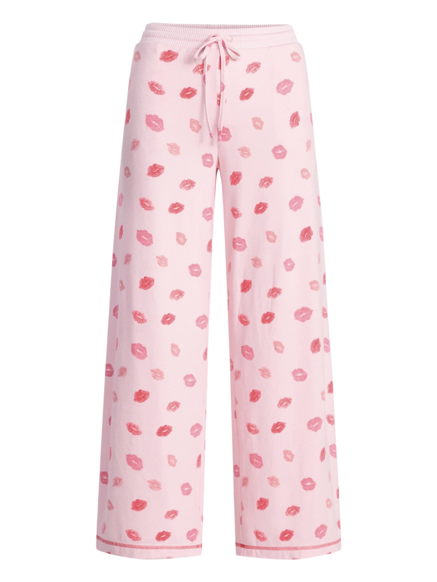 Joyspun Women's Cozy Lounge Collection Hacci Knit Sleep Pants, 29” Inseam, Sizes XS to 3X