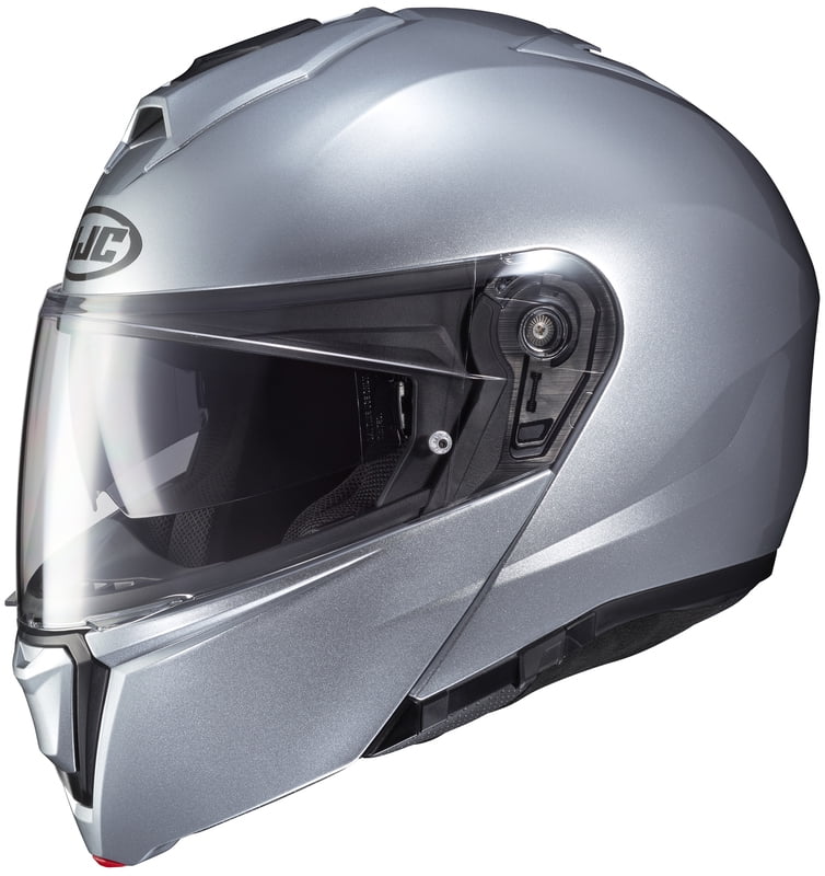 HJC I90 Davan MC4HSF Black Yellow Hi vis Flip Up Motorcycle Helmet EZ
