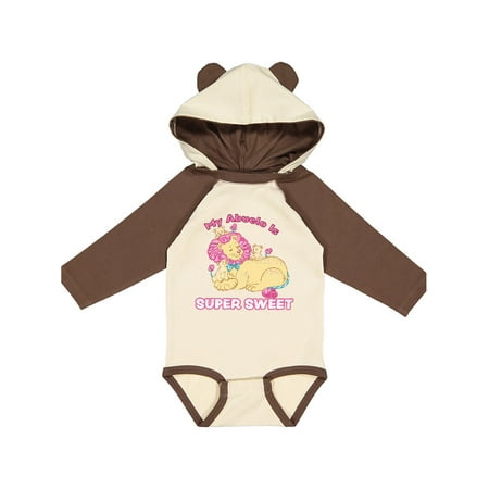 

Inktastic My Abuelo Is Super Sweet Cotton Candy Lions with Pink Mane Gift Baby Boy or Baby Girl Long Sleeve Bodysuit