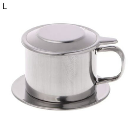 

Meizhencang 1 Set Coffee Dripper Set Convenient Handle Stainless Steel Vietnamese Coffee Filters for Coffee Shop
