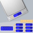 thumbnail image 3 of Jinsinto 500g/0.01g Precision Scale, Kitchen Scale/Pocket Scale/Jewelry Scales, High Precision Electronic Scale, Backlit LCD Display, Tare & PCS Function, with 2 Trays, 3 of 5