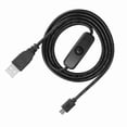 thumbnail image 5 of Computadoras de Placa única, Cable de Carga de alimentación Micro USB con Interruptor de Encendido/Apagado para Raspberry Pi 3/2/B/B +/A, 5 of 5