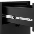 thumbnail image 5 of Modern Night Stand Storage Cabinet Steel Bedside Table Cabinet With 2 Drawers Circular Handle Bedside Furniture End Tables For Living Room Bedroom Study Room, 5 of 9