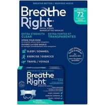 Breathe Right Extra Strength Clear Nasal Strips - 72 Strips [Healthcare]
