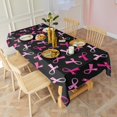thumbnail image 3 of Breast Cancer Rectangle Tablecloth 60"x102",Waterproof Polyester Rectangle Table Cloth, Wipeable Spillproof Polyester Tablecloth for Dining, Camping, Indoor and Outdoor, 3 of 6