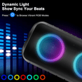 thumbnail image 7 of Portable Bluetooth Speaker, Bluetooth 5.3 Wireless Speaker, IPX7 Waterproof Outdoor Speaker, 24W Loud Stereo Sound, 12H Playtime, 7 Colorful RGB Lights for Outdoor/Home/Party, Gift Ideas, 7 of 7