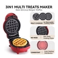 thumbnail image 3 of 4-in-1 Multi-Functional Breakfast & Dessert Maker - Waffle, Bread, Donut & Mini Baking Machine ,Easy to Operate, 3 of 5