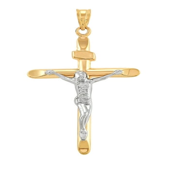 Brilliance Fine Jewelry 10kt Gold Crucifix Charm