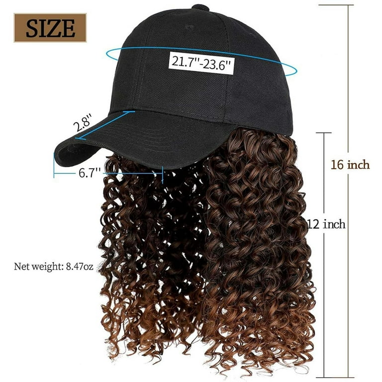 YEKEYI Headband Wig Human Hair Wigs Baseball cap Wig Curly  display picture 2