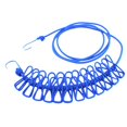 thumbnail image 4 of Raindrops 1Pack Portable Clothesline with 12 Blue Clips for Outdoor Camping Windproof Stainless Steel PVC, 4 of 5