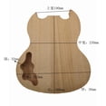 thumbnail image 3 of Handmade Blank Guitar Body Polished Finest Durable For SG Electric Guitar DIY Accessory, 3 of 7
