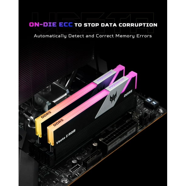 Acer DDR5 6000MHz (16GB×2枚) RGB Acer Predator Vesta Ⅱ 32GB Acer Predator Vesta II RGB DDR5