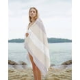 thumbnail image 2 of Gray Beige Stripe Beach Towels Oversized Super Absorbent, Modern Art Horizontal Striped Lightweight Bath Towel Quick Dry Sets For Bathroom/Pool/Rv Camping/Beach Play/Gym Room/Picnic 35"x70", 2 of 8