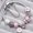 #Pink, variant on QQTDFG Fashion Flower European 925 Silver Bracelet Murano Glass Beads Women DIY Jewelry-#Pink-21cm