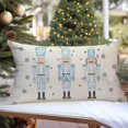 thumbnail image 2 of Pink Nutcracker Christmas Pillow Covers 12x20 Modern Farmhouse Christmas Decorations Christmas Lumbar Pillows Decorative Throw Pillows Cases Winter Holiday Decor for Couch Living Room, 2 of 6