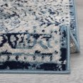 thumbnail image 4 of Haperlare Blue Area Rug for Living Room 7' 10" x 10' 2" Floral Rug Distressed Indoor Floor Carpet, 4 of 7