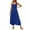 Blue, variant on Baqcunre Sundresses For Women Women Summer Dress Casual Boho Sleeveless Strap Smocked Tiered Long Beach Sun Dresses Summer Dresses 2023 Corset Dress Green Dress XXL