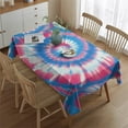 thumbnail image 2 of Colorful Tie Dye Pattern Rectangle Tablecloth 60"x84",Waterproof Polyester Rectangle Table Cloth, Wipeable Spillproof Polyester Tablecloth for Dining, Camping, Indoor and Outdoor, 2 of 5