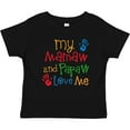 thumbnail image 3 of Inktastic Mamaw and Papaw Love Me Boys or Girls Baby T-Shirt, 3 of 5