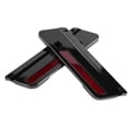 thumbnail image 3 of Ymiko 2pcs Motorcycle Latch Cover Saddlebag Latch Cover Reflectors For Glide Touring 94-17 Black, 3 of 8