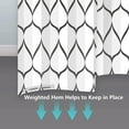 thumbnail image 2 of White Grey Fabric 72 x 72 Inch Cloth Shower Curtain, Waterproof Design and Polyester, Quick-Drying, Heavy Duty Shower Curtains Set for Bathroom, Durable and Washable with 12 Metal Hooks, 2 of 5
