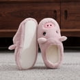 thumbnail image 4 of BERANMEY Cute Animal Slippers for Womens Mens Fuzzy 30D Cartoon Womens Slippers Plush Closed Toe Winter Indoor House Slippers Perfect Soft Plush Comfy Warm Slip-On Slippers Indoor Fluffy, 4 of 6