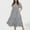 Grey, variant on zanvin Plus Size Summer Dresses for Women Boho Floral Maxi Long Dress V-Neck Short Sleeve Beach Dresses for Party Casual ,White