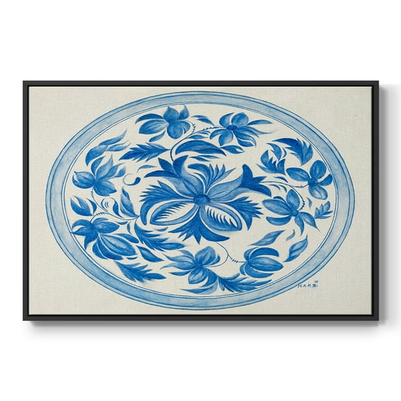 Vintage Landscape-CXXIII By Wexford Home Framed in Black Wood Gallery Wrapped Canvas 17 in. x 25 in.