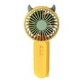 thumbnail image 3 of Ventilador de mano USB portátil Mini ventilador de bolsillo para desplazamientos, camping y exteriores Amarillo, 3 of 9
