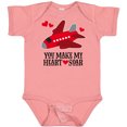 thumbnail image 3 of Inktastic Valentines Day Airplane Hearts Boys or Girls Baby Bodysuit, 3 of 5