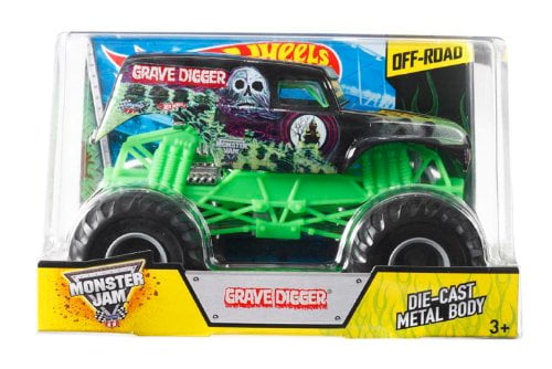 hot wheels monster jam giant grave digger vehicle