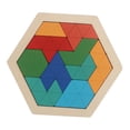thumbnail image 2 of Juguete de rompecabezas, bloques de inteligencia con inclinación geométrica, rompecabezas Tangram Estilo B, 2 of 9