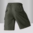 thumbnail image 5 of KPOPLK Mens Cotton Linen Shorts Casual Drawstring 7inch Inseam Shorts Stretch Summer Beach Wear Size L,AG, 5 of 9