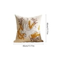 thumbnail image 5 of Easter Bunny Decorative Pillow Cover, Embroidered Cushion Case for Spring Home Decor Sofa Bedroom Throw Pillow(Beige-D), 5 of 6