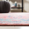 thumbnail image 5 of SAFAVIEH Serapi Mia Oriental Machine Washable Runner Rug, Light Blue/Red, 2' x 9', 5 of 12