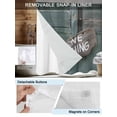thumbnail image 3 of No Hook Shower Curtain with Snap in Liner,Vintage Farmhouse Green Board Waterproof Bath Curtain Double Layers with See Through Top Window,Funny Quote Seamless Hotel Shower Curtains 60x72in, 3 of 9