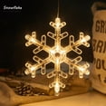 thumbnail image 5 of Morttic Christmas Lights 8 Pcs, Led Christmas Window Lights with Snowflake, Santa Claus, Deer and Christmas Tree Shape Fairy Lights for Holiday Christmas Decorations Warm White, 5 of 9